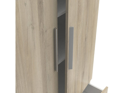 Armoire 4 porte(s) battante 2 tiroir(s) GLORY 2 coloris Chêne kronberg largeur 178.1 cm
