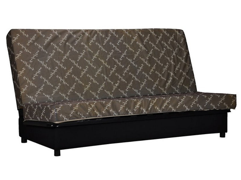 Sofa-łóżko klik-klak do spania okazjonalnego, zdejmowany pokrowiec, kolor szary