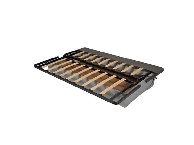 Sofa-łóżko klik-klak do spania okazjonalnego, zdejmowany pokrowiec, kolor szary